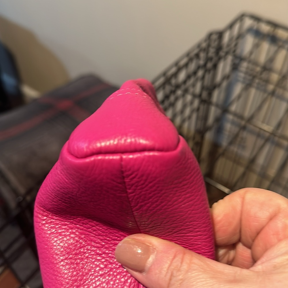Coach pink leather clutch/wristlet - Picture 5 of 6